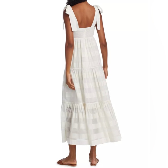 Zimmermann Tie-Shoulder Picnic Midi Dress - Picture 7 of 10